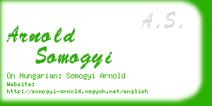 arnold somogyi business card